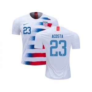 USA #23 Acosta Home Soccer Country Jersey