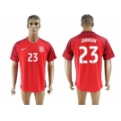 USA #23 Johnson Away Soccer Country Jersey1