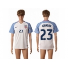 USA #23 Johnson Home Soccer Country Jersey1