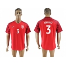 USA #3 Gonzalez Away Soccer Country Jersey1