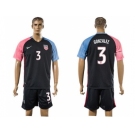 USA #3 Gonzalez Away Soccer Country Jersey3