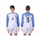 USA #3 Gonzalez Home Long Sleeves Soccer Country Jersey