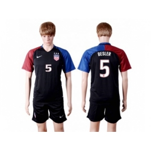 USA #5 Besler Away(Three Star) Soccer Country Jersey