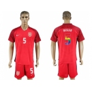 USA #5 Besler Red Rainbow Soccer Country Jersey