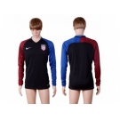 USA Blank Away Long Sleeves Soccer Country Jersey2