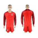 USA Blank Away Long Sleeves Soccer Country Jersey