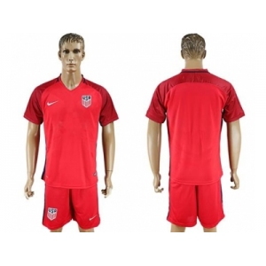 USA Blank Away Soccer Country Jersey3