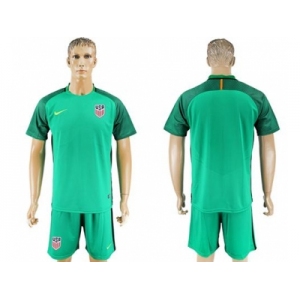 USA Blank Green Goalkeeper Soccer Country Jersey