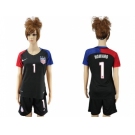 Women's USA #1 Howard Away Soccer Country Jerse3