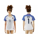 Women's USA #1 Solo Home Soccer Country Jersey