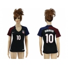 Women's USA #10 Donovan Away Soccer Country Jersey4