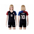 Women's USA #10 LLOYD Away Soccer Country Jersey2