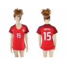 Women's USA #15 Orozco Away Soccer Country Jersey