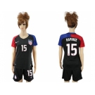 Women's USA #15 Rapinoe Away Soccer Country Jersey3