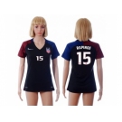 Women's USA #15 Rapinoe Away Soccer Country Jersey4