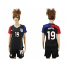 Women's USA #19 Miazga Away Soccer Country Jersey3