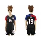 Women's USA #19 Zusi Away Soccer Country Jersey3