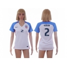 Women's USA #2 Yedlin Home Soccer Country Jersey1