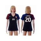 Women's USA #20 Cameron Away Soccer Country Jersey4