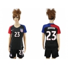 Women's USA #23 Johnson Away Soccer Country Jersey3