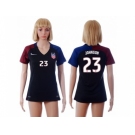 Women's USA #23 Johnson Away Soccer Country Jersey4