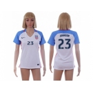 Women's USA #23 Johnson Home Soccer Country Jersey1
