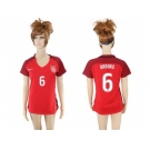 Women's USA #6 Brooks Away Soccer Country Jersey1