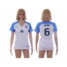 Women's USA #6 Nagbe Home Soccer Country Jersey1
