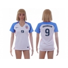 Women's USA #9 Johannsson Home Soccer Country Jersey1