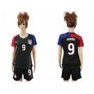 Women's USA #9 Morris Away Soccer Country Jersey3