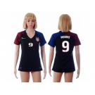 Women's USA #9 Morris Away Soccer Country Jersey4