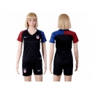 Women's USA Blank Away Soccer Country Jersey3