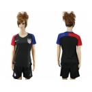 Women's USA Blank Away Soccer Country Jersey4