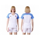 Women's USA Blank Home Soccer Country Jersey