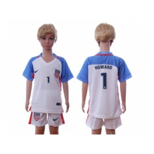 USA #1 Howard Home Kid Soccer Country Jersey