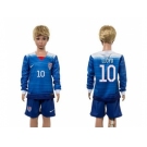 USA #10 LLOYD Away Long Sleeves Kid Soccer Country Jersey2