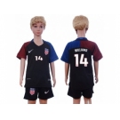 USA #14 Williams Away Kid Soccer Country Jersey