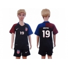 USA #19 Miazga Away Kid Soccer Country Jersey