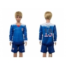 USA #19 Zusi Independence Day Away Long Sleeves Kid Soccer Country Jersey