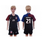 USA #21 Chandler Away Kid Soccer Country Jersey