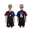 USA #6 Brooks Away Kid Soccer Country Jersey