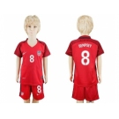 USA #8 Dempsey Away Kid Soccer Country Jersey