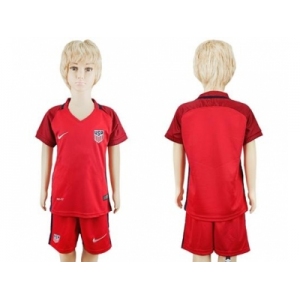 USA Blank Away Kid Soccer Country Jersey1