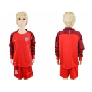USA Blank Away Long Sleeves Kid Soccer Country Jersey
