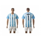 Argentina #1 Romero Home Soccer Country Jersey
