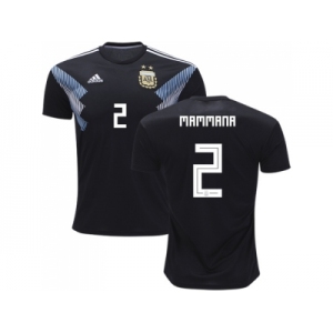 Argentina #2 Mammana Away Soccer Country Jersey