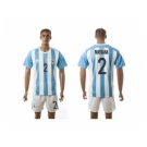 Argentina #2 Maydana Home Soccer Country Jersey1