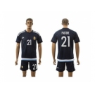Argentina #21 Pastore Away Soccer Country Jersey