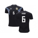 Argentina #6 Insua Away Soccer Country Jersey