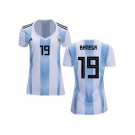 Women Argentina #19 Banega Home Soccer Country Jersey